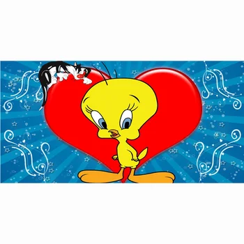 

Bamboo Fiber Bath Towels For Adults 140x70cm Drying Washcloth Tweety Bird Print Beach Towels Home Textile Bathroom Gift