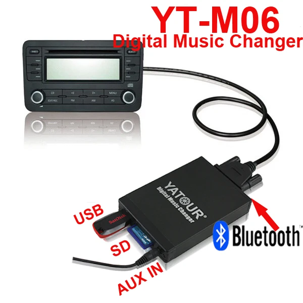 Yatour цифровой музыкальный changer автомобильный стерео USB MP3 плеер для Volvo серии SC радио