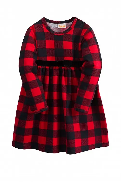 Dresses Veselyy malysh 8701-140-red children's clothing dress for girls