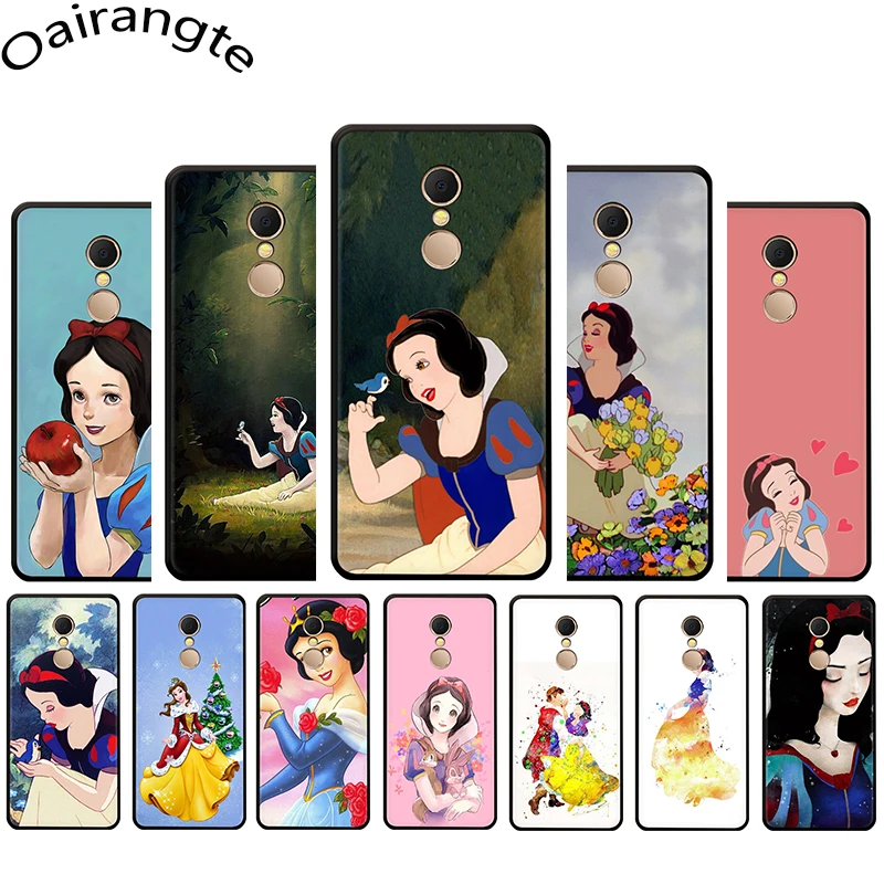 

christmas Princess Snow White fairy tale Soft Phone case for Redmi 4A 4X 5 6A Pro 7 GO Note 4 4X 5 6 7Pro 7A K20 pro