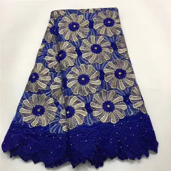 

2019 African Fashion Nigeria Lace Embroidered Beads Net Lace Tulle Lace Fabric For Engagement Wedding DressNLY26-4