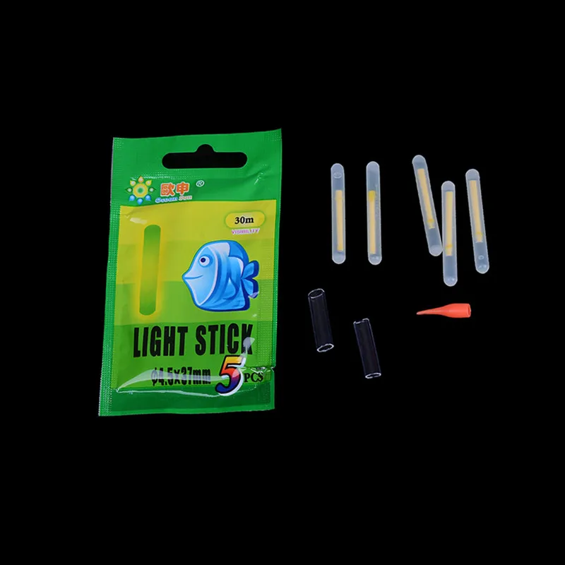 50Pcs Fishing Fluorescent Light Stick Night Float Rod Lights Dark Glow