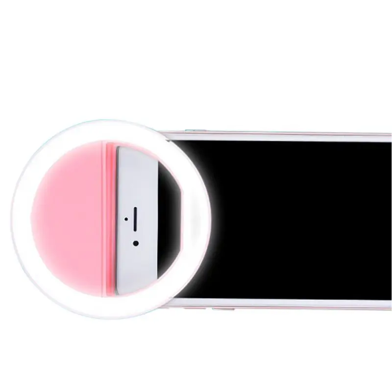 Universal Luxury Smart Phone LED Flash Light Up Selfie Luminous Phone Ring Spotlight For iPhone Android