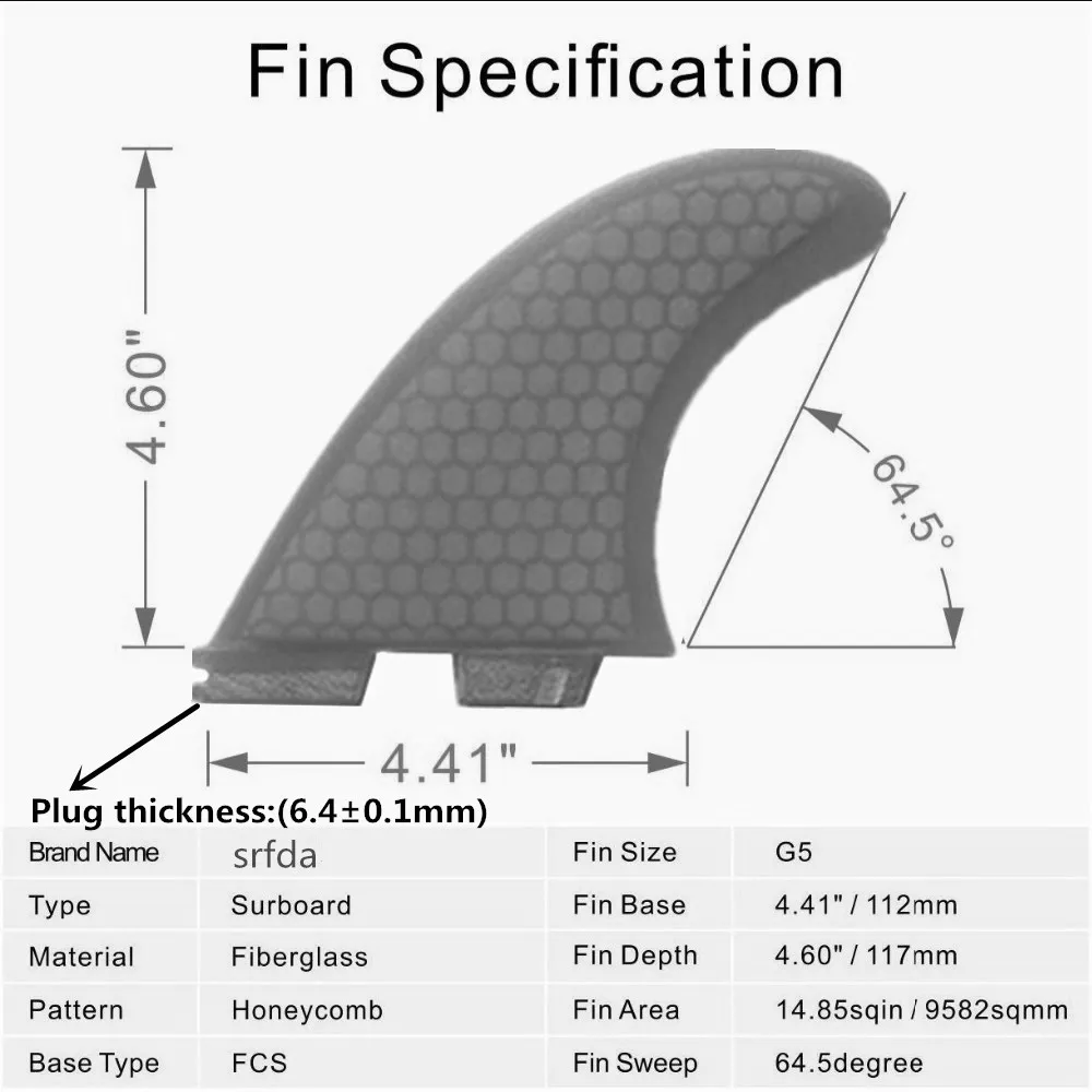 Srfda ласты для серфинга комплект синих FCS II G5 серфинга SKEG стекловолокна с углеродными плавниками Размер M