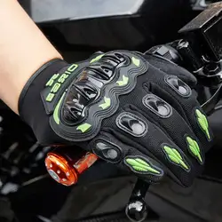 Спорт на открытом воздухе Велоспорт Полный пальцев перчатки из углеродного волокна дышащая мотоцикл, гоночный велосипед перчатки 4 цвета