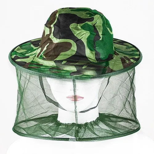 Новая мода унисекс камуфляж пчеловодства шляпа Открытый Анти-москитные солнцезащитный крем Рыбалка шляпа