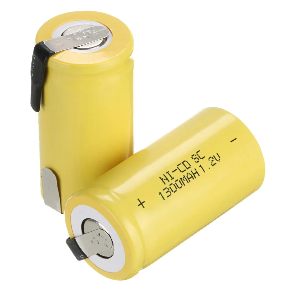 

RU new arrival ! 18 PCS Sub C SC 1.2V 1300mAh Ni-Cd NiCd Rechargeable Battery 4.25*2.2CM