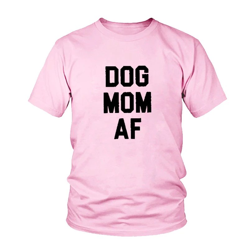 Женская футболка с надписью love DOG MOM AF хлопковая забавная хипстерская для