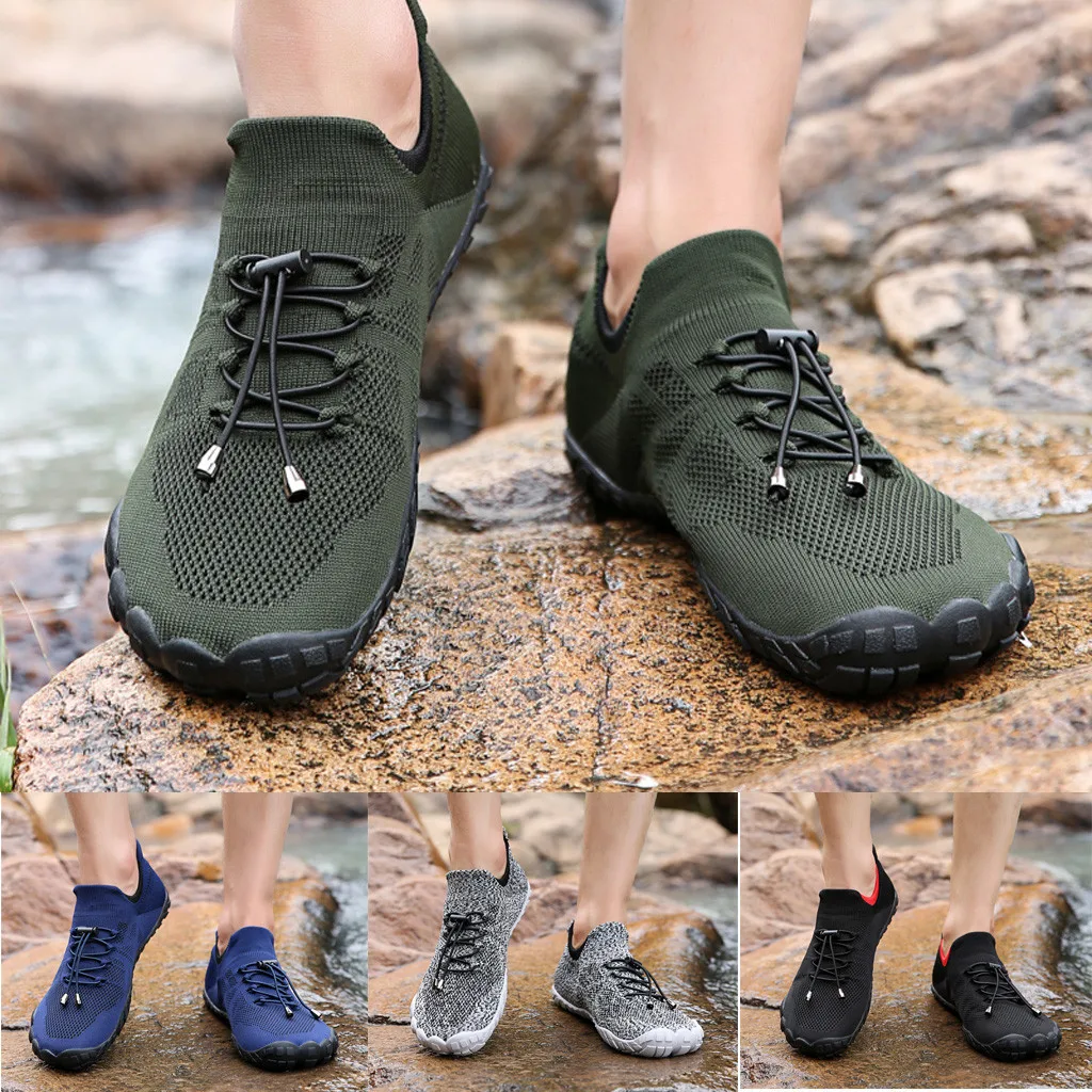 Summer Water Shoes for Men Women Breathable Barefoot Quick Dry Non Slip Beach Swimming Man Sneakers Outdoor Aqua Shoes#D