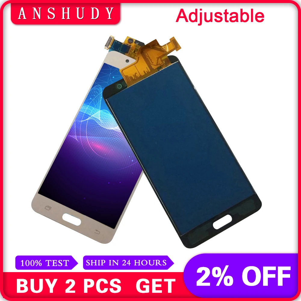 

Backlight Adjustable For Samsung Galaxy J5 2016 J510 J510F J510FN LCD Display Panel + Touch Screen Digitizer Sensor Assembly