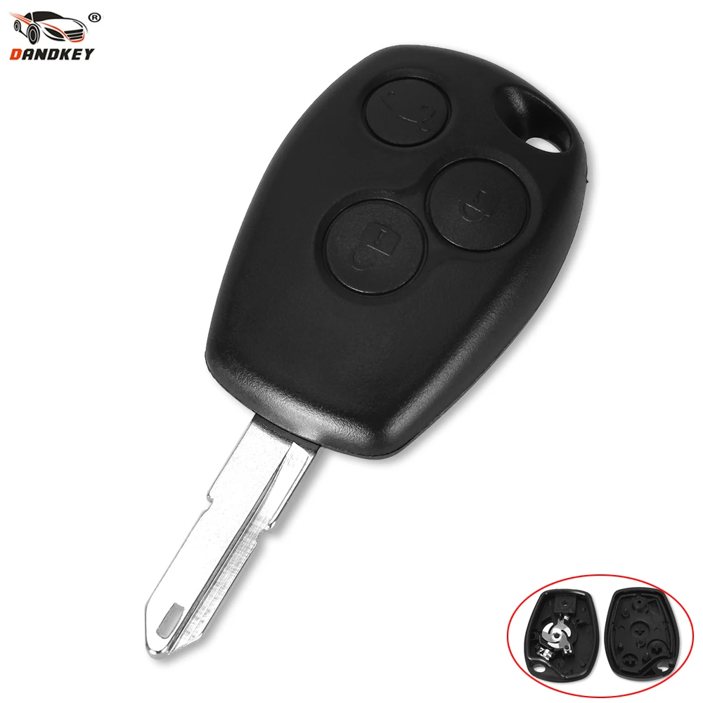 DANDKEY 3 Button Key Case For Renault Trafic Vivaro Primastar Movano Remote Fob Shell 206 207 307 306 Key|case for|case casecase for keys |