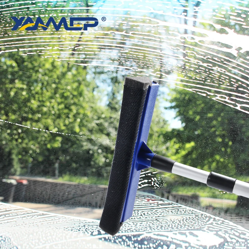 Car Wash Brush Cleaning Mop Chenille Broom Water Flow Windows Squeegee Telescoping Handle Foam Bottle Car Accessories Xammep