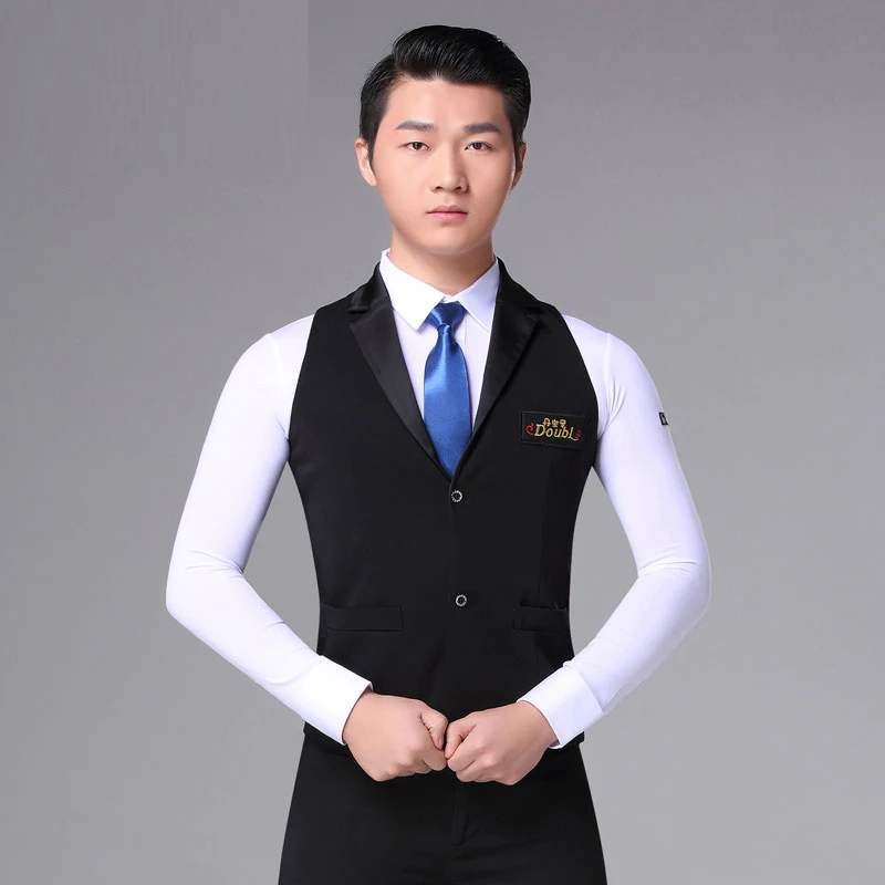 

Professional Latin Dance Vest New Men'S Modern Dance Waltz Tops Male Adult Competition Clothing Standard Ballroom Jacket DL4042