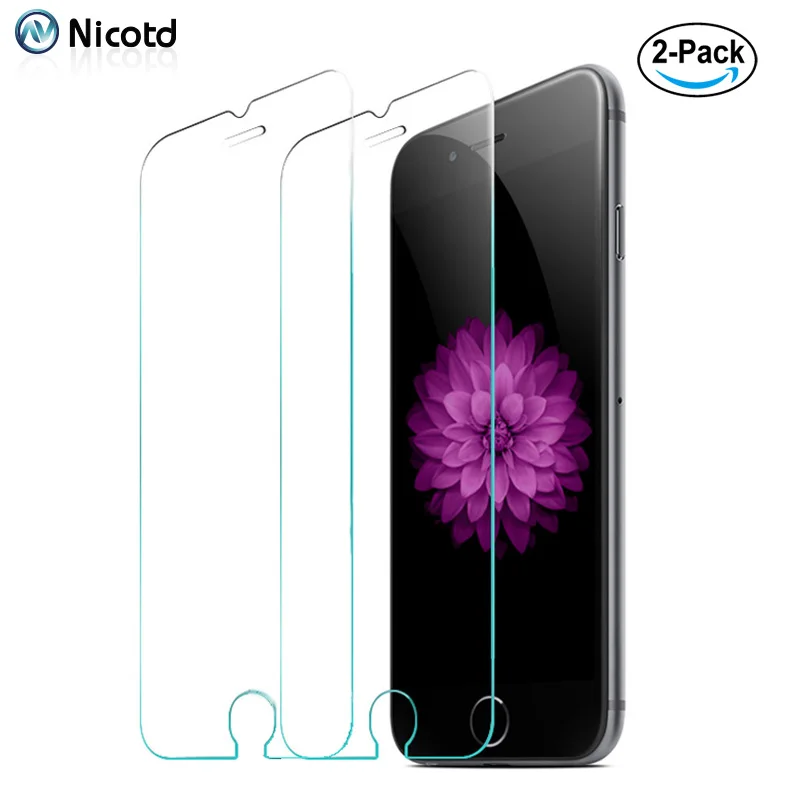 2 шт закаленное стекло для iPhone 6 6s 4 7 дюймовый защитный экран 9 H против отпечатков