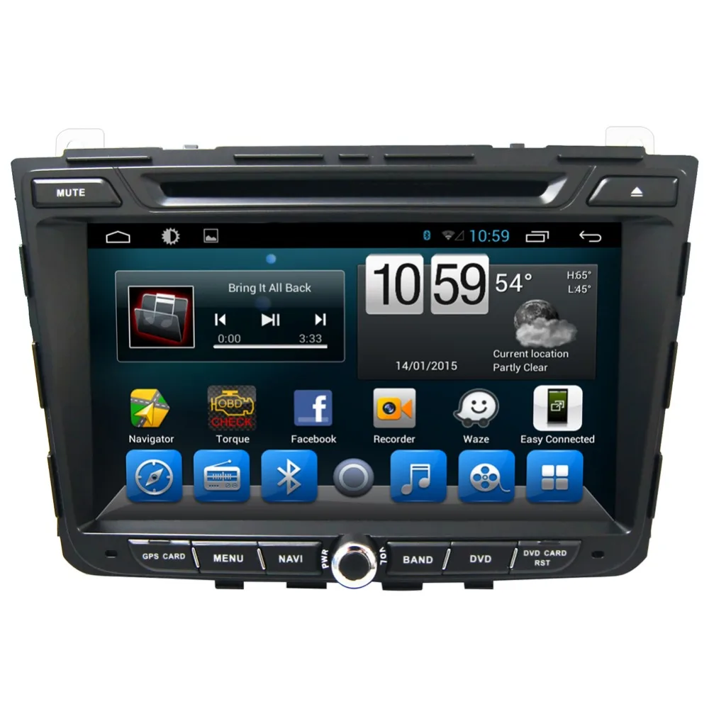 Top 8" HD 1024*600 Quad Core Android 6.0 Car DVD Radio GPS Navigation Player for Hyundai IX25 2014 2015 2016  DVR TPMS OBD BT WIFI 1