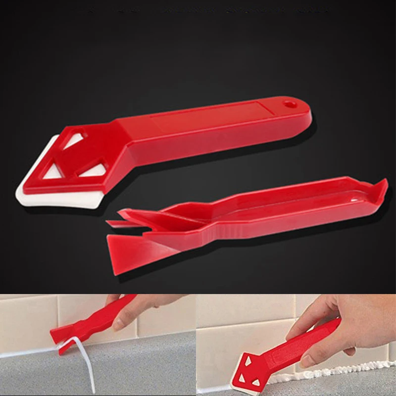 

2pc/set Surface Sealant Glue Residual Shovel Floor Cleaning Tile Dirt Tool Spatula Glue Shovel Silicone Glass Cement Scraper