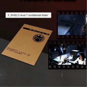 

SHIELD Agents of SHIELD a4 document Kraft file Folder shool archive paper folder office file Bag Stationery poster Accessory