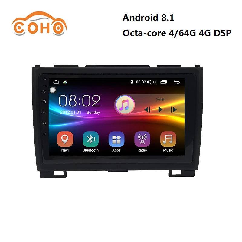

Car GPS Android 8.1 8-core 4/64G for 2008-2012 GreatWall Haval H3/H5 with radio BT support WIFI 4G internet DSP and Carplay