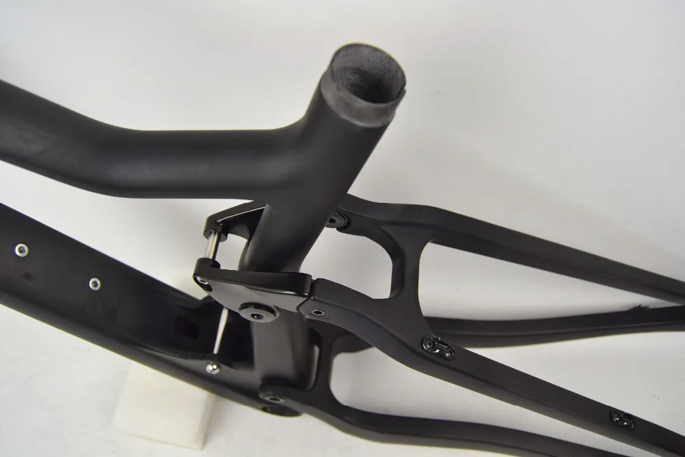 Flash Deal 27.5 inch mtb frame full suspension mountain bike carbon fiber frame cadre carbone vtt 27.5 for sale 3
