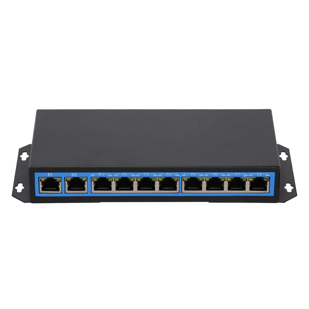 

AZISHN 8 port PoE Network Switch 802.3af IEEE Fast Ethernet Switch 10 port 10/100 Mbps with AutoUplink Switch For POE IP Camera