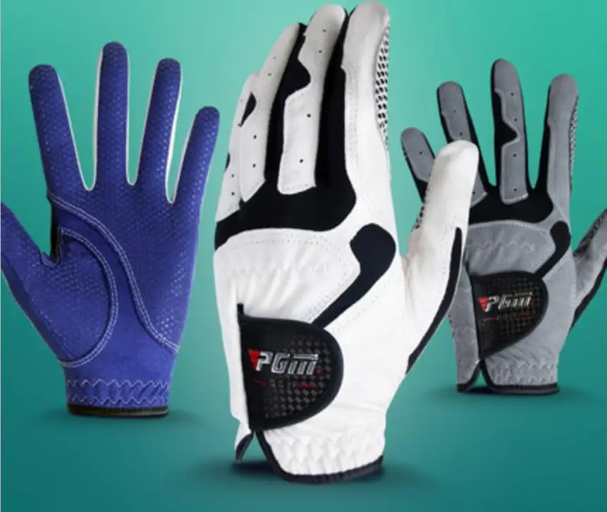 

1pcs Golf Gloves Men's Left and Right Hand Soft Breathable Pure Sheepskin With Anti-slip Granules Golf Gloves Golf Men 3 color