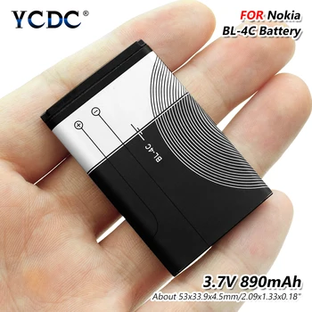

Rechargeable 3.7V Volt BL-4C 890mAh BL 4C BL4C Li-ion Lithium Battery For Nokia 6300 6301 6102i 6170 6260 1202 1265 1325 1506