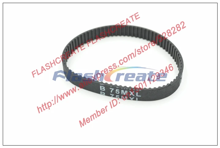 

10pcs B75 MXL Timing Belt Teeth 75 Width 6.35mm Length 152.40mm B75MXL Rubber Closed-Loop Synchronous Belt