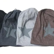 B178135 Горячие распродажа, модная обувь тонкие удобные пятиконечная звезда, унисекс вязаная шапка