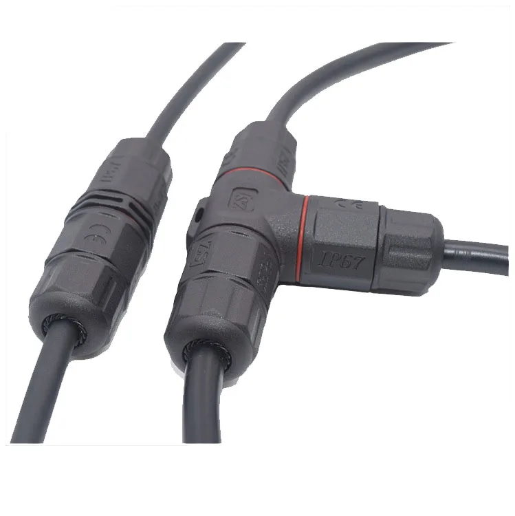 2 Pin 3 Pin T LED Waterproof Quick electrical Cable Wire ...