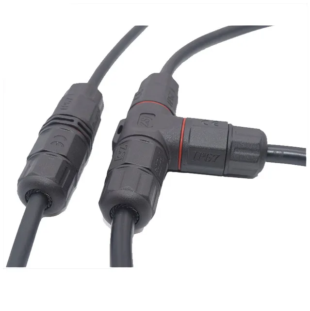 2 Pin 3 Pin T Led Waterproof Quick Electrical Cable Wire Connector Cable Plug Adapter Screw