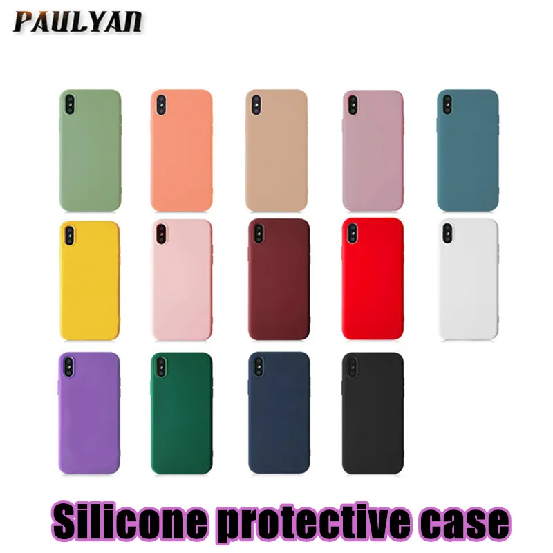 Роскошные мягкие цветные Чехлы Capa для iPhone 7 plus 8 6 6s X XS max XR противоударный