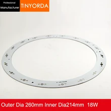 142 шт./Партия DIY легкая алюминиевая печатная плата 18 Вт алюминиевый PCB печатная плата 18*1 Вт 2 Вт 3 Вт светодиоды DIY свет PCB