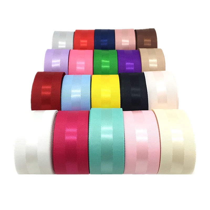 

5 yards 1"(25mm) Ribbon Wedding Decoration Grosgrain Edge Satin Ribbon Gift Wrapping Hair Bows DIY Christmas Ribbon