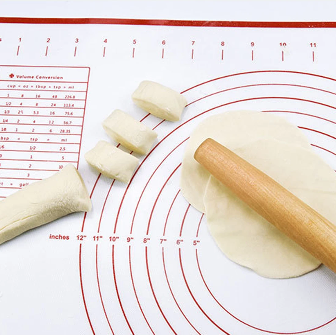 Sheet Kneading Rolling Dough Pad Mat Baking Bakeware Liners Pads