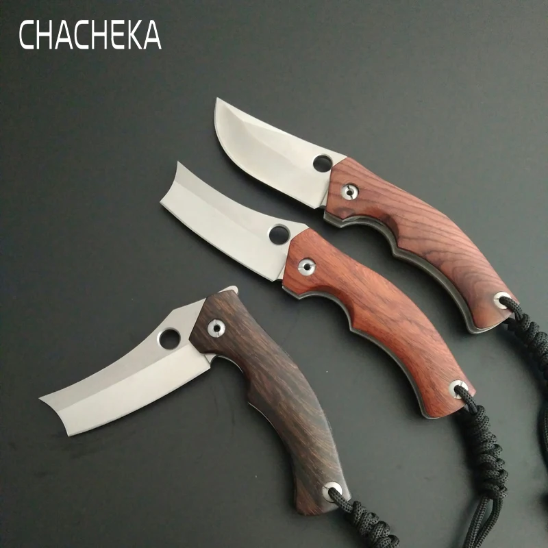 Складные ножи CHACHEKA ручной работы, натуральный палисандр/эбеновая ручка, нож для походов на природе, охотничий нож, EDC, Портативные Инструменты