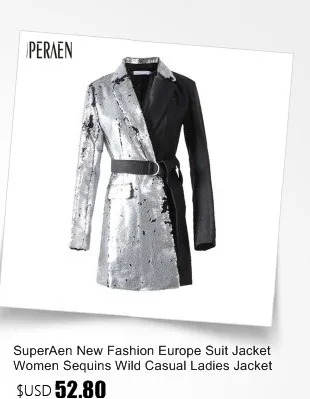 SuperAen, новинка, модный Европейский костюм, куртка для женщин, с блестками, дикая Повседневная Женская куртка, осень, женская одежда
