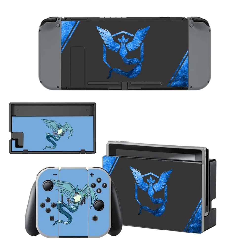 Наклейка Pokemon GO виниловая Защитная для Nintendo Switch NS консоль + контроллер подставка