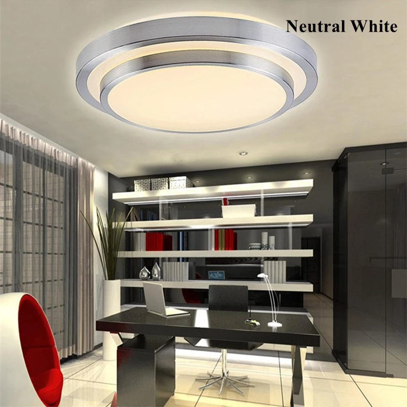 Conduziu a Luz de Teto de Alumínio Montagem em Superfície de Alto Quente + Branco Modern Controle Remoto Acrílico Escurecimento Brilho Branco Frio Lâmpada 2.4g 14 High Quality Luzes e Iluminação