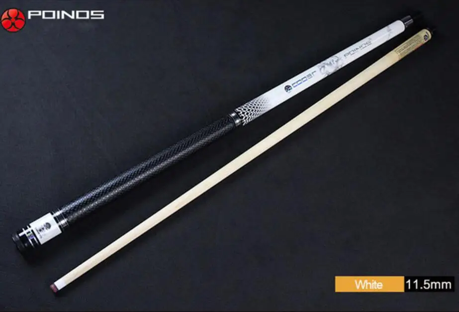White Новинка POINOS CR Серия бильярдный кий палка 11,5 мм наконечник с бильярдным комплектом Чехол Набор 4 цвета профессиональный Прочный ясень Китай - Цвет: White