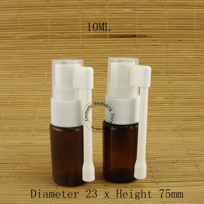 

Promotion 50pcs/Lot 10ml Empty Plastic Container Nasal Pot Rotation Mist Spray Pump Bottle Small Nose Pharmaceutical Atomizer