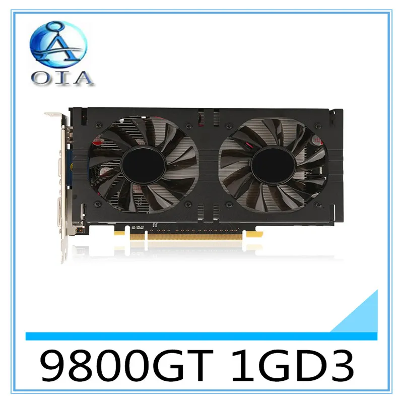  New Original Desktop Graphics Card 9800GT 1GD3 602/1400MHZ 1G/256BIT desktop computer independent  game  card  free shipping 