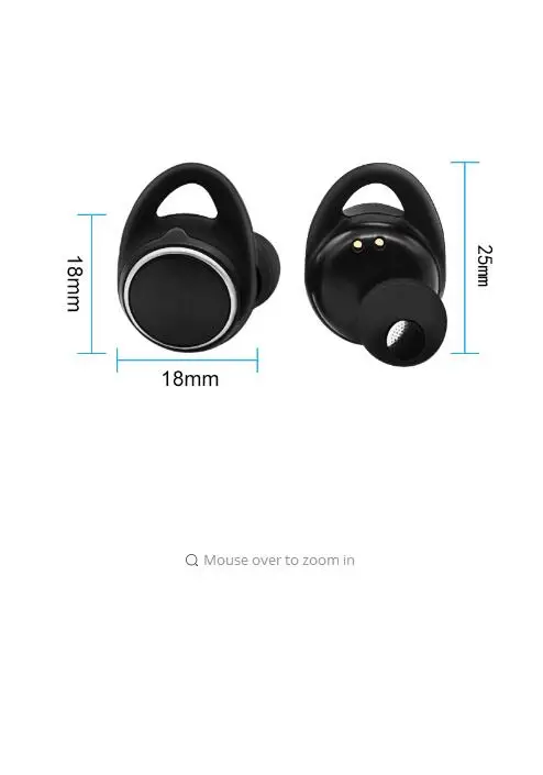 TWS водонепроницаемая Bluetooth гарнитура V4.2 настоящие беспроводные наушники стерео