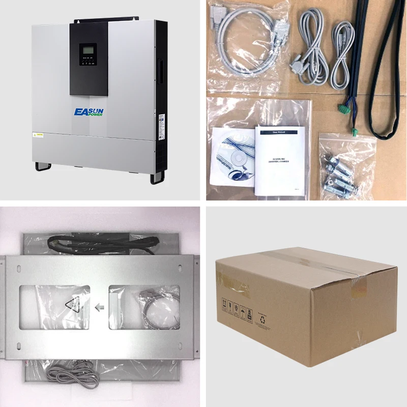 Источник питания EASUN Разделение фазы 5000w солнечный инвертор 110vac/220vac 48vdc 3 фазный 80A