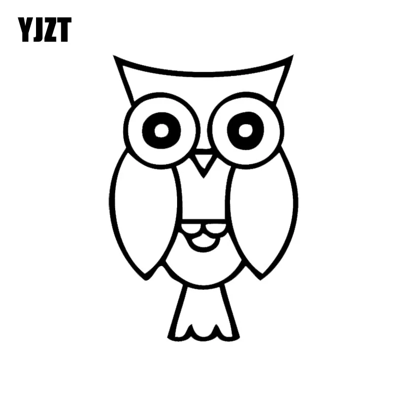 Yjzt 9 9cm 15cm Cartoon Cute Owl Vinyl Art Decal Accessories Car