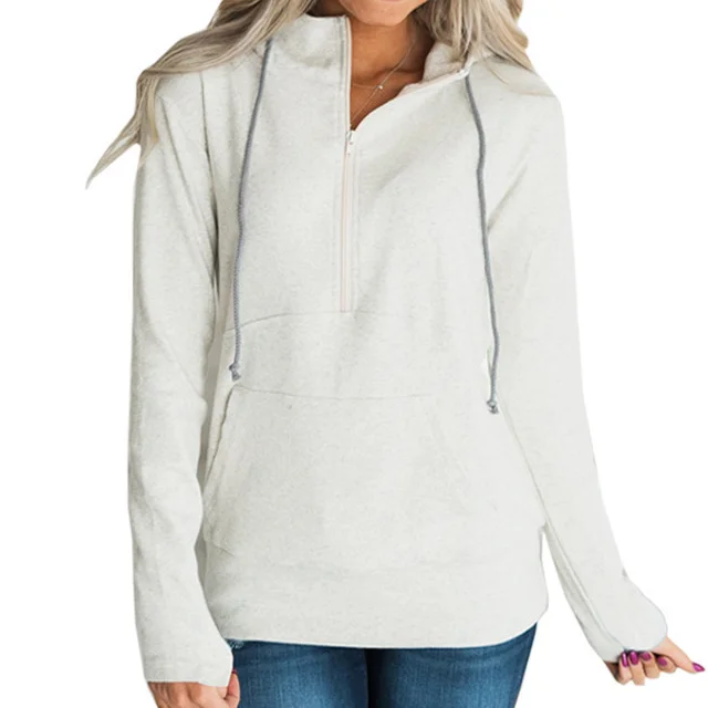 2018 Winter Casual Fleece Women Hoodies Sweatshirts Long
