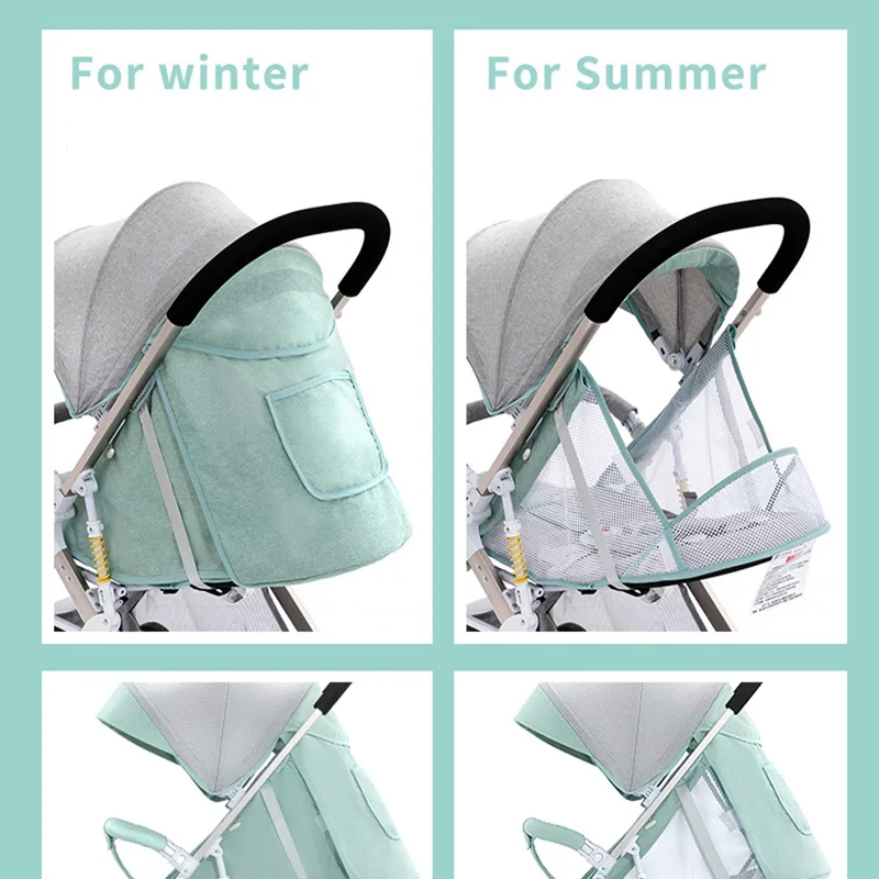 Fast shipping Lightweight stroll portable travel Baby stroller can sit and lying folding baby high