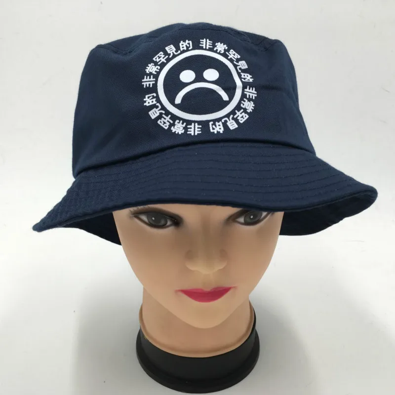 women men fisherman sad boy bucket hat hip hop navy white black red sadboy summer sun panama cry face bonnie cap