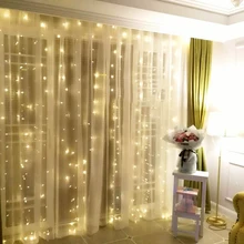 4.5*3Meter 300leds Curtain LED String Lights New Year Christmas Garlands Fairy Party Garden Wedding Decoration fairy 4 Colors VR