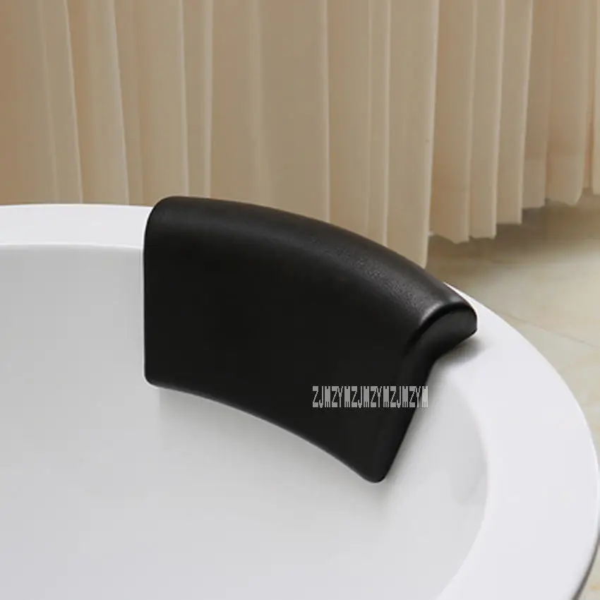 MYD-18170 подушка для ванной Бытовая Ванна Ванная подушка из искусственной кожи принадлежности для ванной подголовник универсальная подушка для ванной с присосками - Цвет: Black