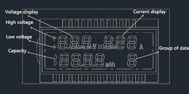 USB ток напряжение батарея Емкость тестер 3-7 в 3.5A ЖК-дисплей цифровой дисплей сотовый телефон зарядка Безопасный инструмент для монитора